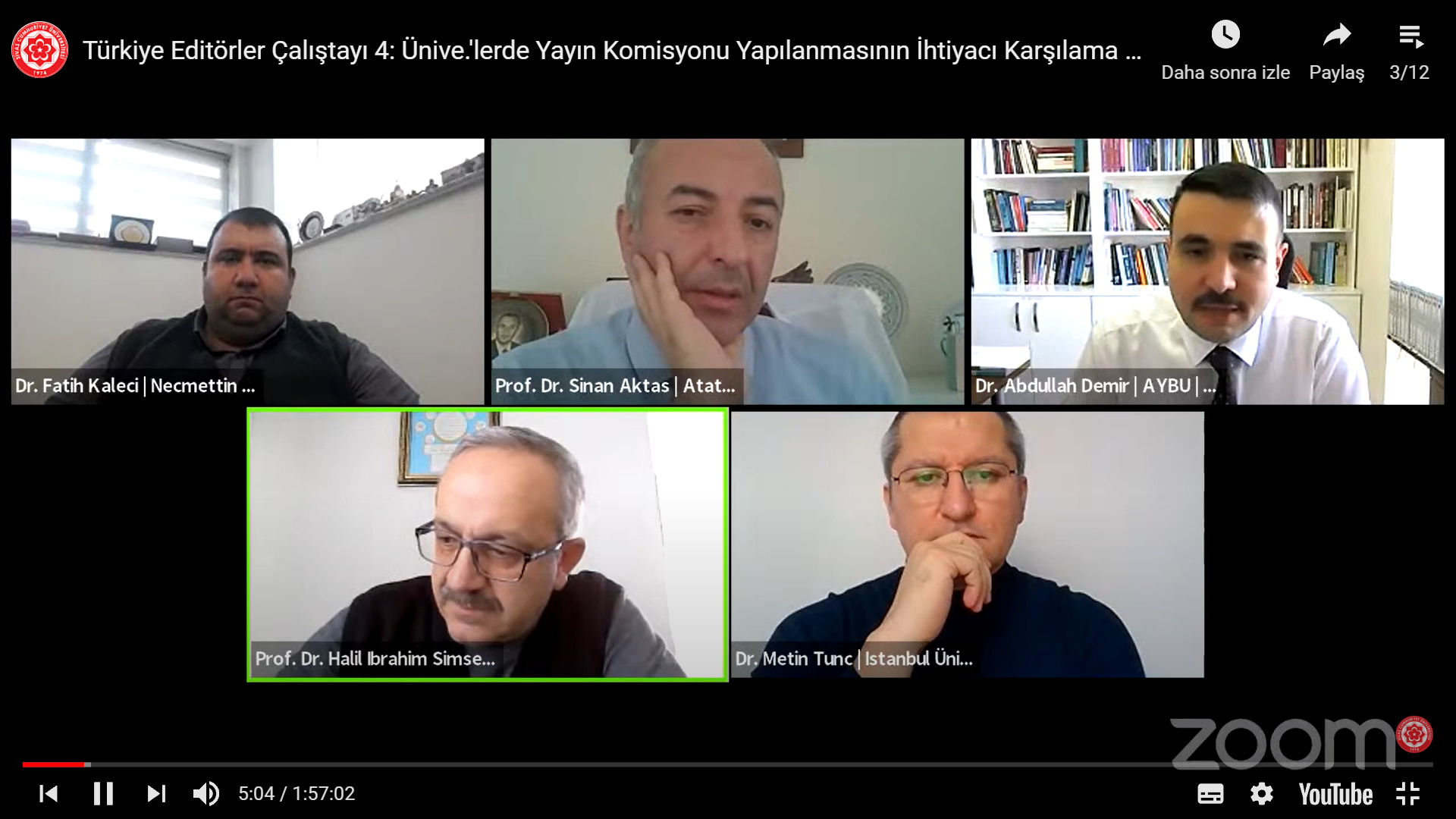 İkinci Oturum
